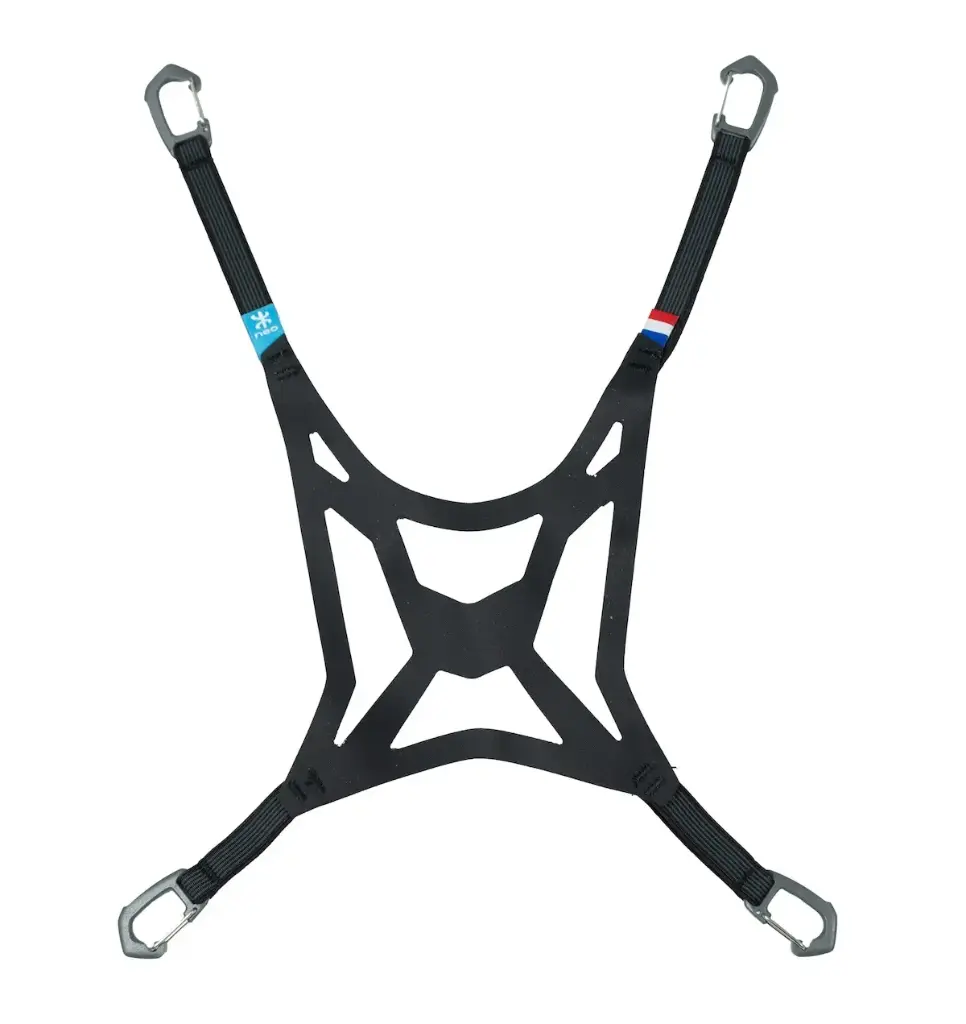 Helmet-snowshoe holder